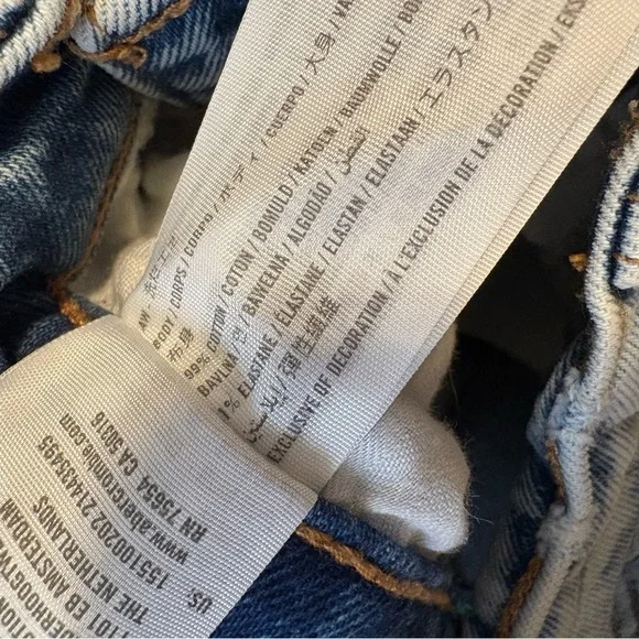 Abercrombie & Fitch The Boyfriend Mid Rise Jeans Size 26/2R grunge indie sleaze - Picture 4 of 5
